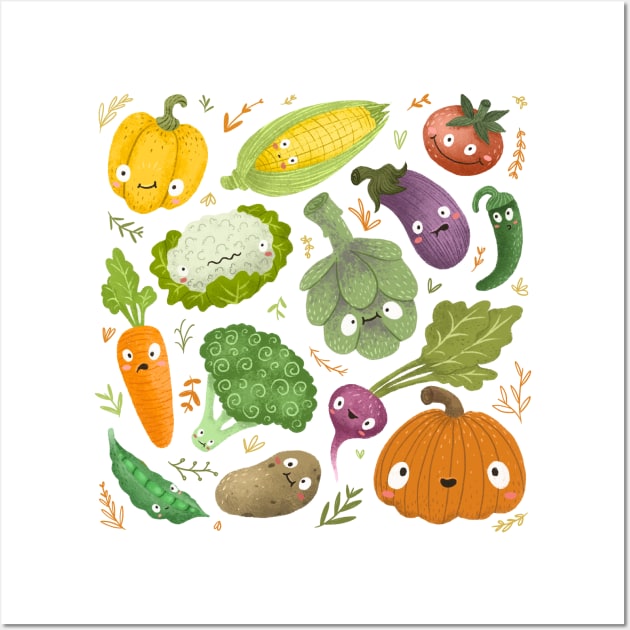 Vegetables Wall Art by fadikiymik